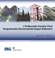 I-70 mountain corridor final programmatic environmental impact statement