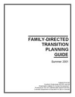 Family-directed transition planning guide