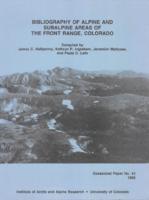 Bibliography of alpine and subalpine areas of the Front Range, Colorado