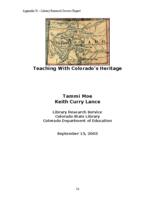Teaching with Colorado's heritage