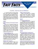Transition, important ages and milestones