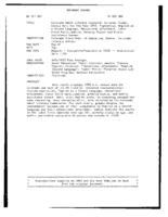 Colorado adult literacy concerns : Colorado county census data for the year 1990 : population, English as a second language, educational attainment, labor force participation, poverty status, and public assistance income