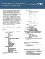 State-level student data collection and protection, February 2014