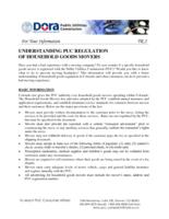 Understanding PUC regulation of household goods movers