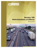 I-70 east final environmental impact statement. Section 106, determinations of effects