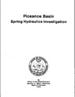 Piceance Basin spring hydraulics investigation : final technical report