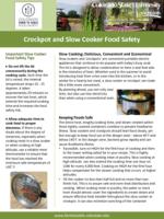 Crockpot and slow cooker food safety