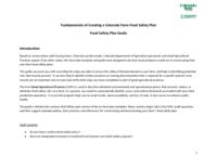 Fundamentals of creating a Colorado farm food safety plan : food safety plan guide
