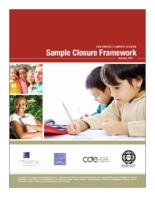 Colorado charter school, sample closure framework