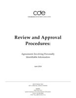 Review and approval procedures: agreements involving personally identifiable information