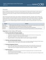 Online unified improvement plan system (2014-15)