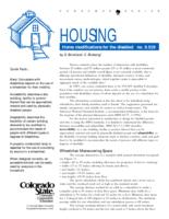 Home modifications for the disabled