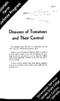 Diseases of tomatoes and their control