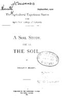 A soil study. Part III, Soil