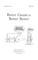Better cream for better butter
