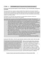 SLD topic brief: response to intervention process & referral for evaluation