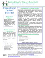 Oppositional defiant disorder