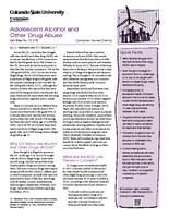 Adolescent alcohol and other drug abuse