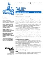 Caregiver characteristics