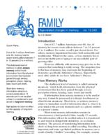Age-related changes in memory