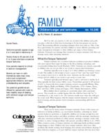 Children's anger and tantrums