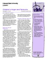 Children's anger and tantrums