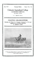 Fighting grasshoppers : including the results of a campaign conducted in 1916 and suggestions for the control of this pest