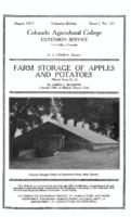 Farm storage of apples and potatoes