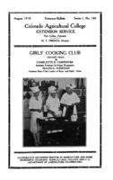 Girls' cooking club. Second year