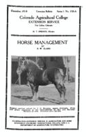 Horse management