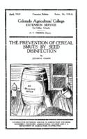 The prevention of cereal smuts by seed disinfection