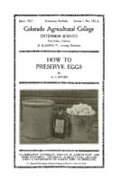 How to preserve eggs