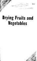 Drying fruits and vegetables