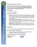 Colorado Accountable Care Collaborative