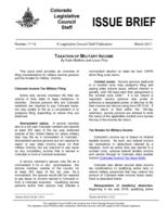 Taxation of military income