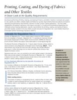 Printing, coating, and dyeing of fabrics and other textiles