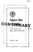 Tungsten mines of Colorado