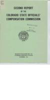 Second report of the Colorado State Officials' Compensation Commission