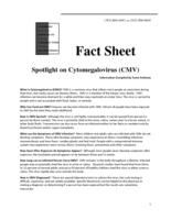 Spotlight on cytomegalovirus (CMV)