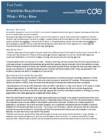 Transition requirements: what, why, how