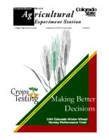 2013 Colorado winter wheat variety performance trials