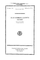 Club member's growth record