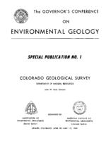 The Governor's Conference on Environmental Geology