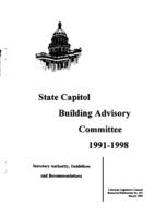 State Capitol Building Advisory Committee 1991-1998 : statutory authority, guidelines and recommendations