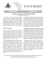 Tax reduction measures passed in 2000