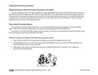 Transition planning