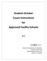 Student October count instructions for approved facility schools