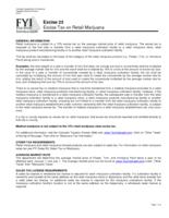 Excise tax on retail marijuana