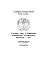 City and county of Broomfield coordinated election report