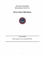 Report in response to election complaint #47-10-0009